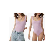 Free People Clean Lines Bodysuit, NWT, Size M/L, Color: La Fleur