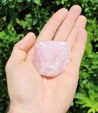 Large Rose Quartz Chunks, 2 - 3": Choose How Many Pieces (Raw Rose Quartz)