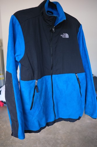 The North Face Boy's Denali Blue Fleece Jacket Sz XL 18/20 Full Zip With Pockets - Picture 2 of 8