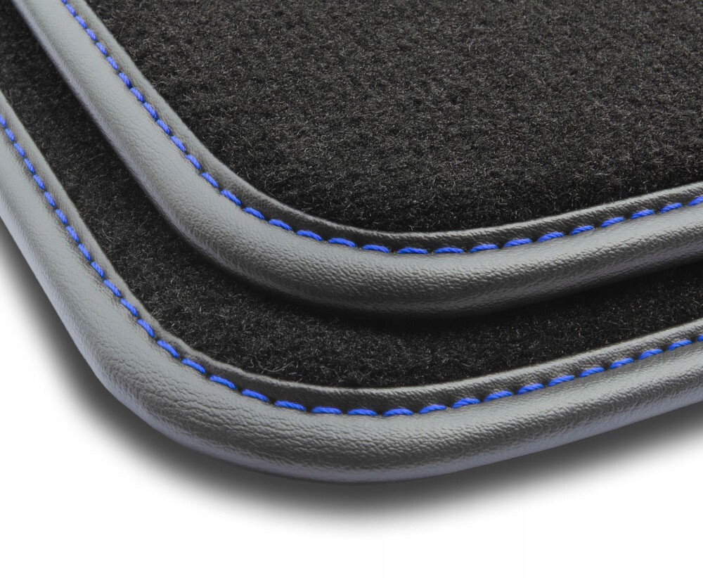 Tapis de sol en cuir premium et velours bleu haut de gamme pour Hyundai Tucson IV