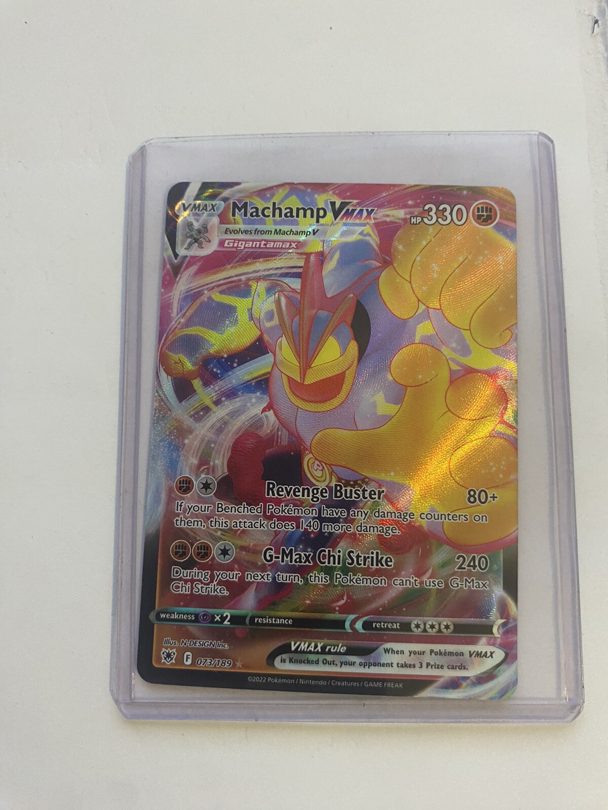 Machamp VMAX 073/189 Astral Radiance Full Art Ultra Rare Holo Pokemon Card