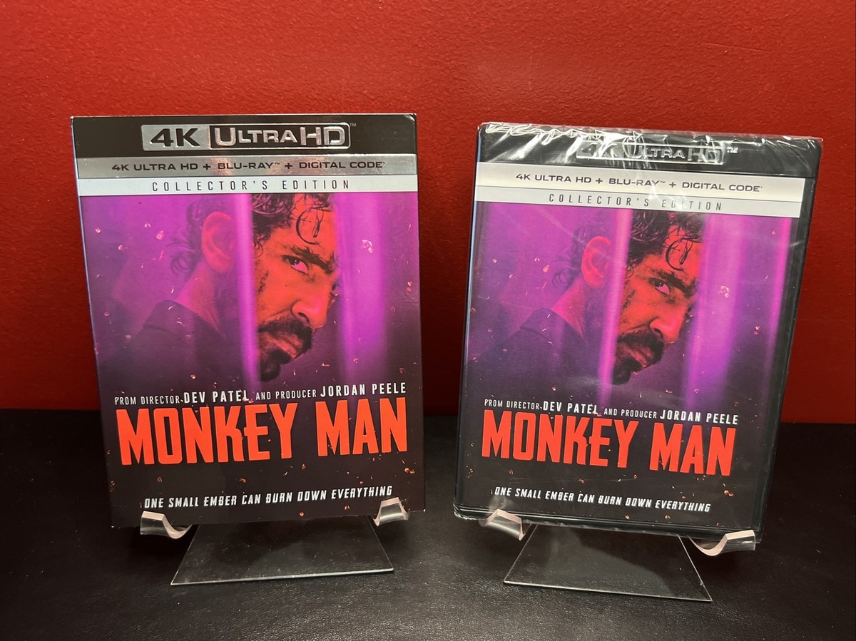 Monkey Man Collectors Edition(4K UHD+Blu-ray+Digital+Near Mint