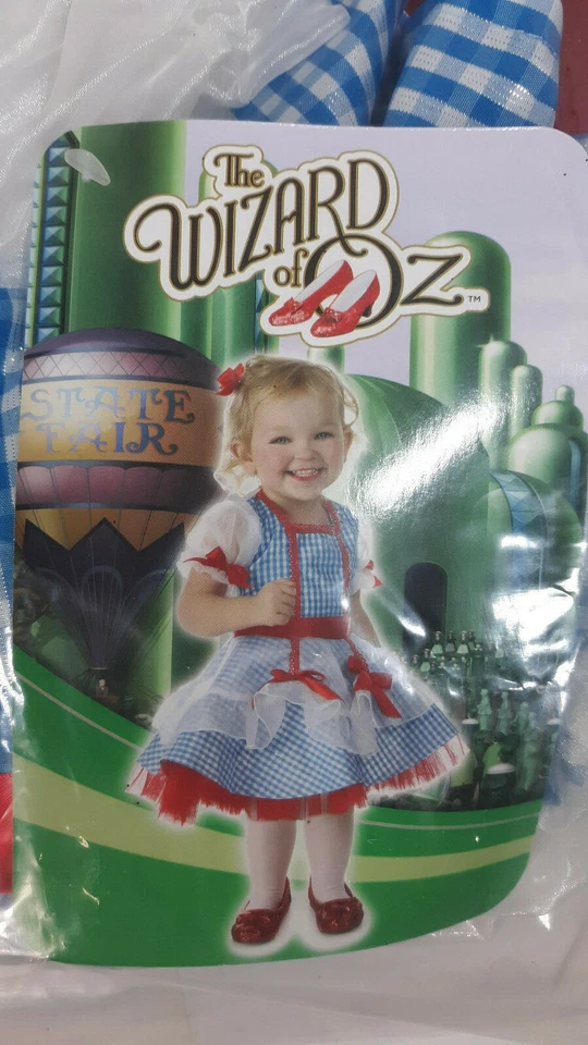 Девочек размер XS (4) волшебник страны Оз Дороти блестящее платье костюм, Хэллоуин - Изображение 3 из 4