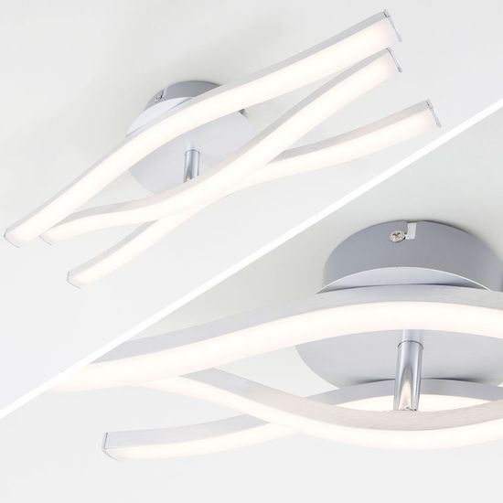 Applique Led Da Parete 18w Alluminio Bianco Caldo BRILONER 3186-039