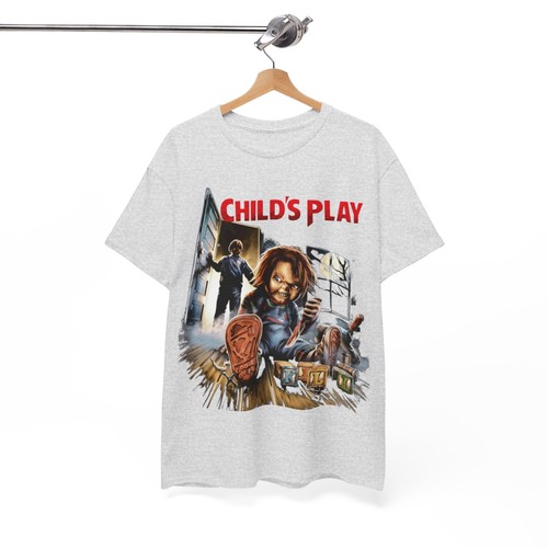Child’s Play Movie Chucky Horror T Shirt Unisex Heavy Cotton Tee - Picture 29 of 157