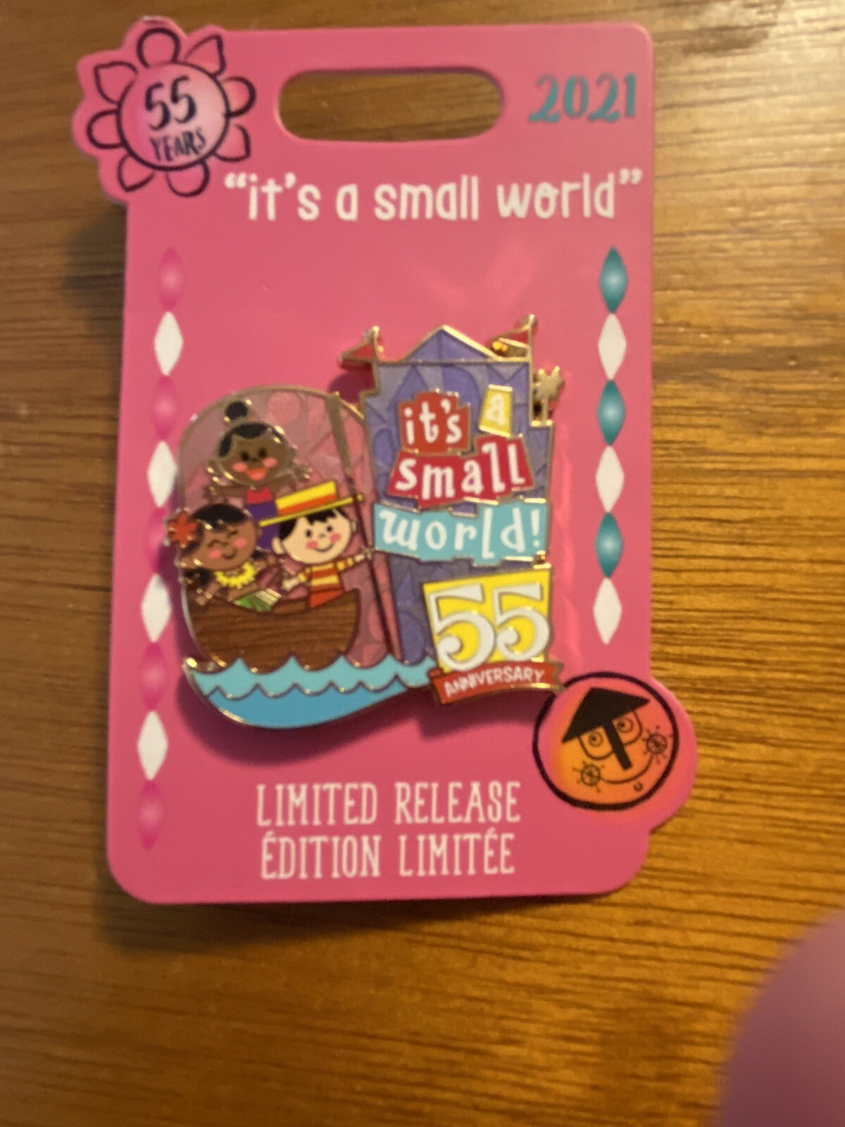 Disney Parks It's a Small World 55th Anniversary Pin Limited-release New