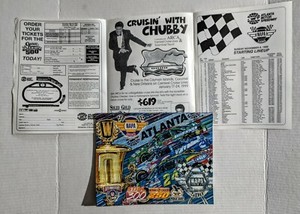 1998 Atlanta Speedway  NAPA 500 Official NASCAR Race Magazine w/Line-up Insert