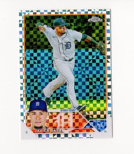 2023 Topps Chrome Baseball Javier Baez #83 X-Fractor Refractor Detroit Tigers