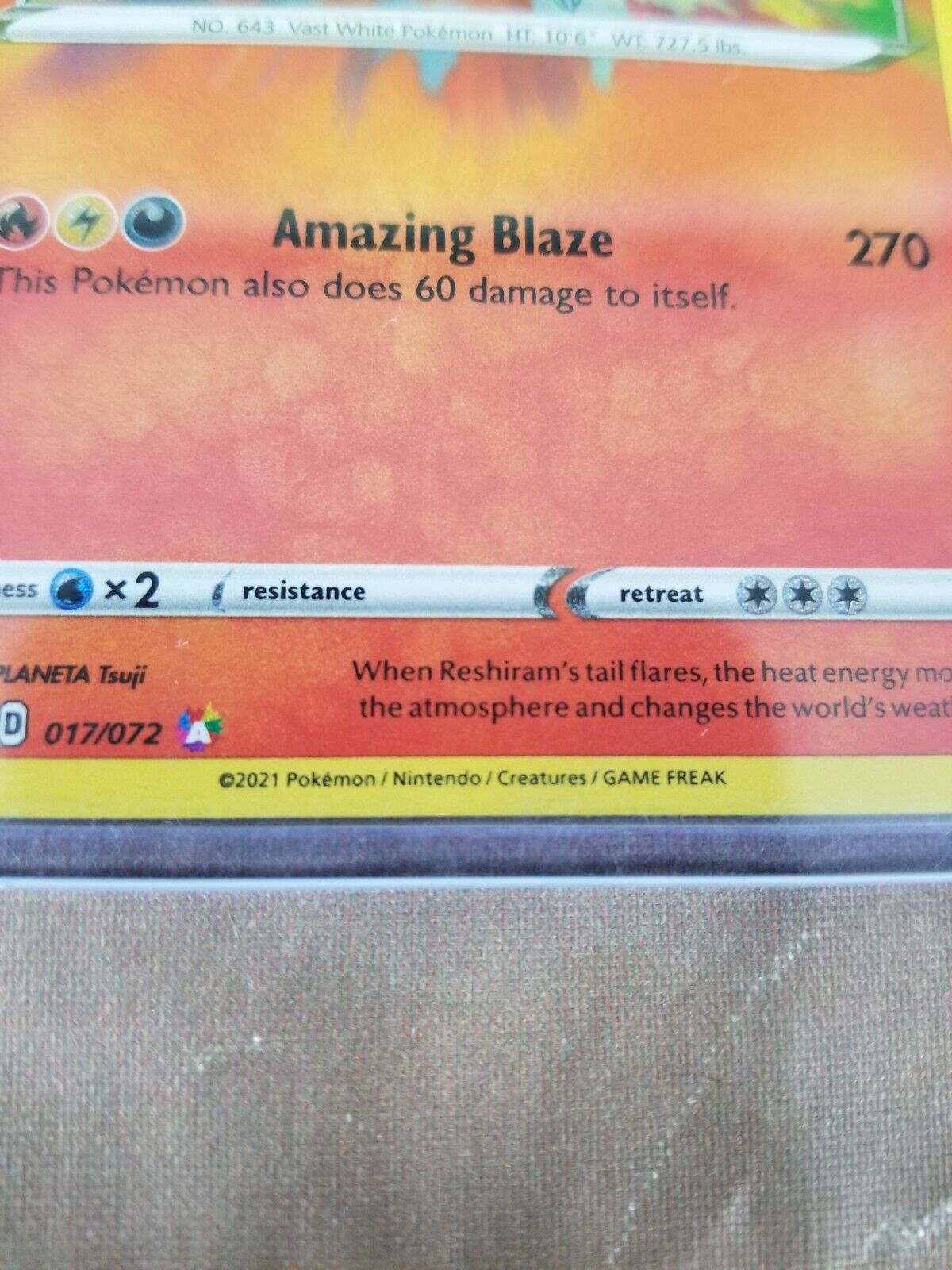 Reshiram · Plasma Freeze (PLF) #17 ‹ PkmnCards