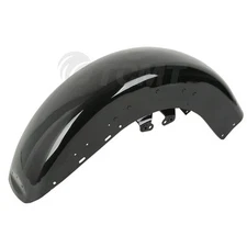 Vivid Black Front Fender Fit For Harley Tri Electra Glide Ultra Limited 14-2023