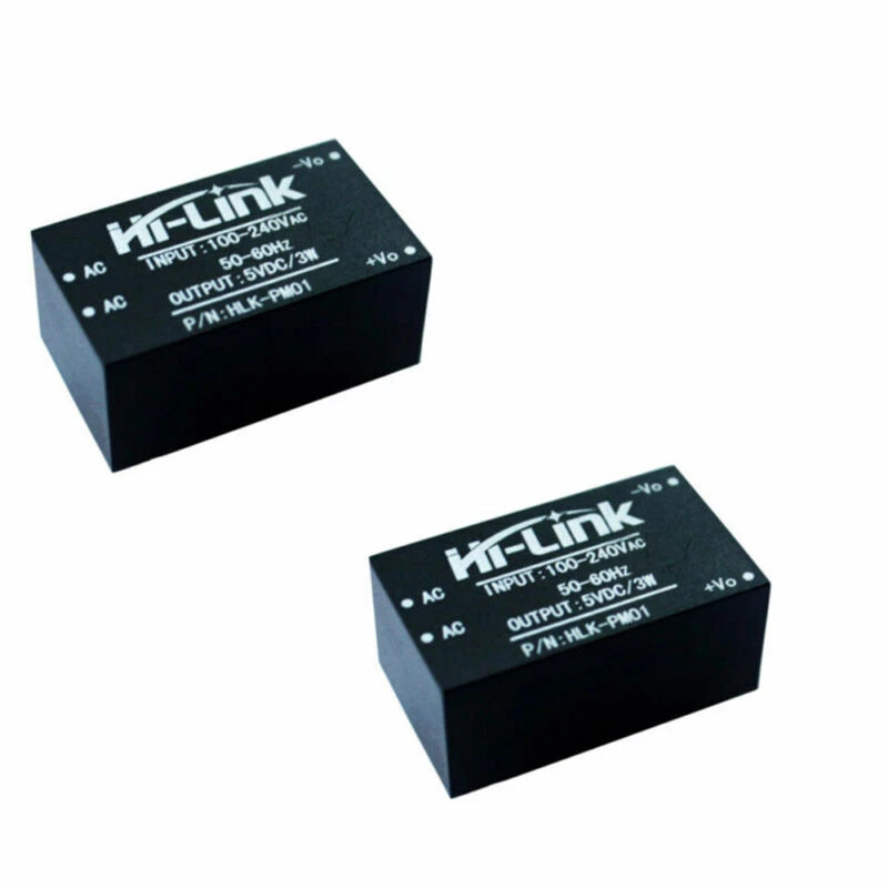 10Pcs HLK-PM01 AC-DC 220V to 5V Step-Down Power Supply Module Household Switch - Image 3 of 4