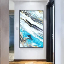 Hand-painted Oil Painting Corridor French Light Luxury Hanging Abstract Painting