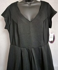 Paper Doll Womens Dress Size 1X Black NEW