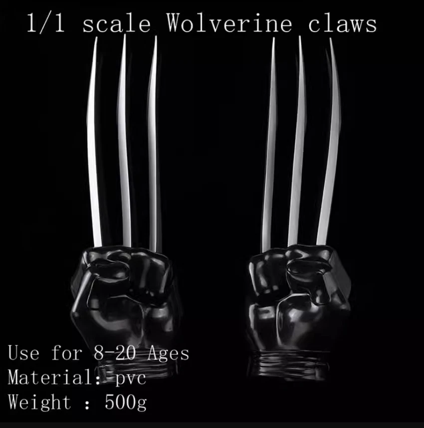 1/1 Wolverine Gloves Claw Wearable Model Halloween Cosplay Prop Collectible Toy - Image 4 of 4