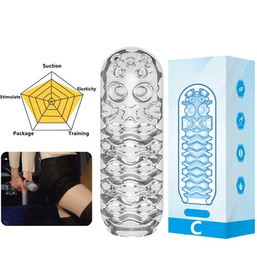 Jelly Male Masturbator Sleeve Stroker Pocket Pussy Stroker Alien Sex Toy for Men - Picture 12 of 14