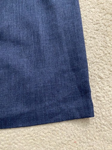 Signature Damen 2-teiliges 3/4 Ärmel gefüttertes Blazer & Rock Set blau-grau Größe 12 - Bild 11 von 18