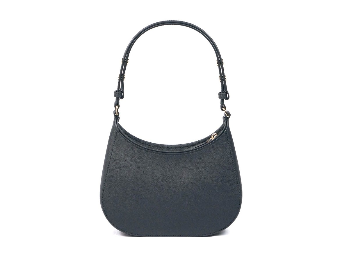 New Tory Burch Emerson Black Saffiano Small Shoulder Bag