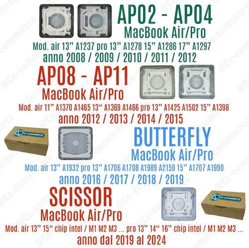 Tasti Completi Sostituzione Tastiera Italiana Apple Macbook Pro 13" A2251 2020 - Foto 5 di 6