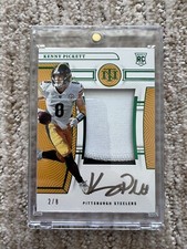 2022 National Treasures Kenny Pickett RC Patch Auto RPA  #2 /8 Steelers