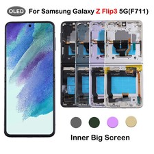 OLED For Samsung Galaxy Z Flip3 5G F711U LCD Display Screen Assembly Black Gold