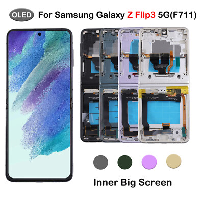 US OEM OLED For Samsung Galaxy Z Flip3 5G F711U/W/U1 LCD Display Screen Assembly