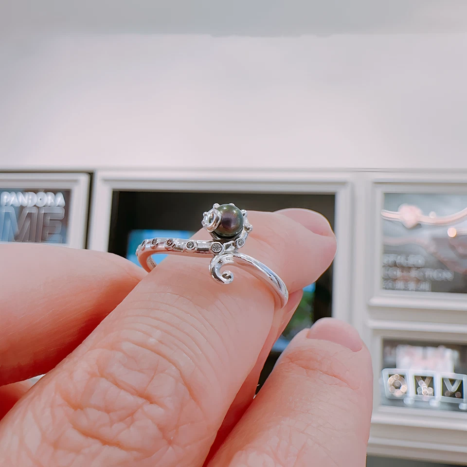 New Authentic 925 Sterling Silver Women's Ring The Little Mermaid Ursula - Image 4 of 4