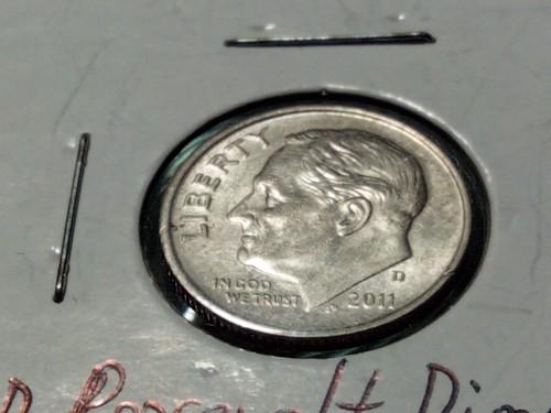 Mint Error Coin Roosevelt Dime 2011 D ROOSEVELT DIME REEDED RIM - Picture 15 of 18