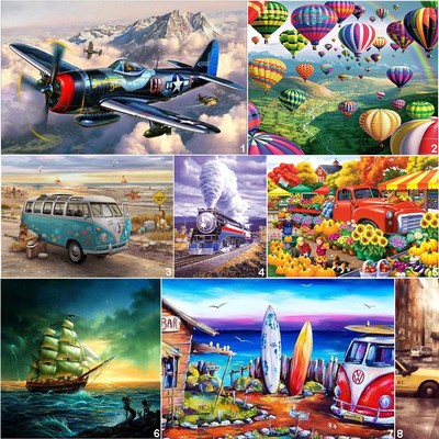 Aircraft Plane DIY 5D Diamond Painting Embroidery Cross Stitch Home Decor Craft