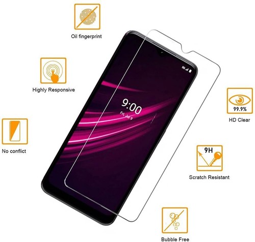 REVVL 7 Pro,REVVL 6 5G,REVVL 7 Tempered Glass Screen Protector Premium T-Mobile - Picture 11 of 15
