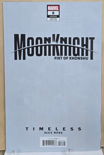 MOON KNIGHT FIST of KHONSHU #8 (2025) ALEX ROSS 1:100 VARIANTE SCHIZZO SENZA TEMPO (2 - Foto 2 di 2