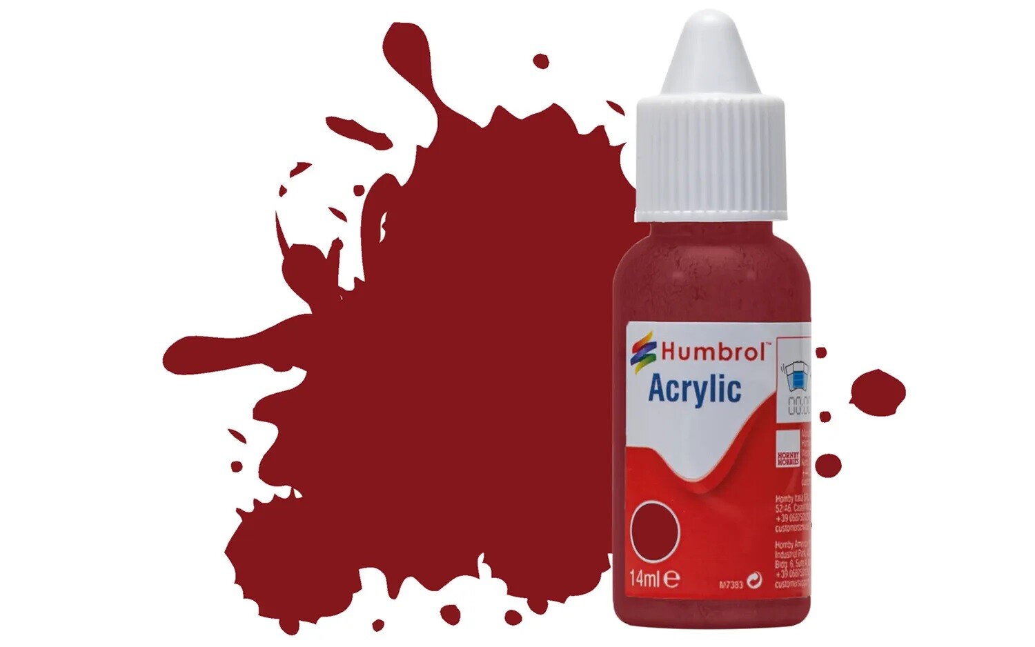 Humbrol DB0133 No.133 Satin Brown 14ml Acrylic Paint Dropper Bottle
