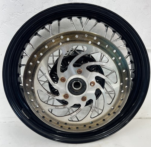 16 15-22 Indian Scout Rear Wire Laced Black Wheel Straight Nice 2880899-156