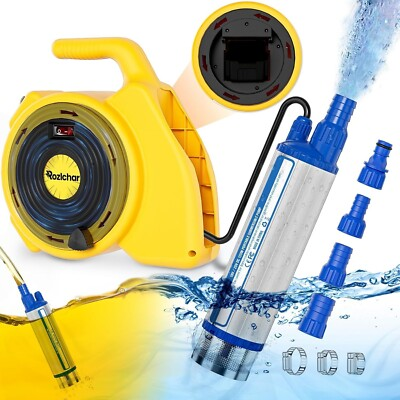 #ad 635GPH 2 in 1 Water Transfer Pump For Dewalt 20V Max Battery 120W Portable Oil $43.97