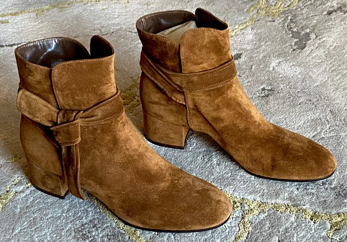 Gianvito rossi brown suede boots cheap