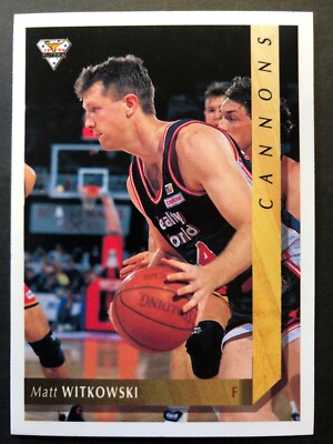 1994 Futera Australian NBL Basketball Matt Witkowski