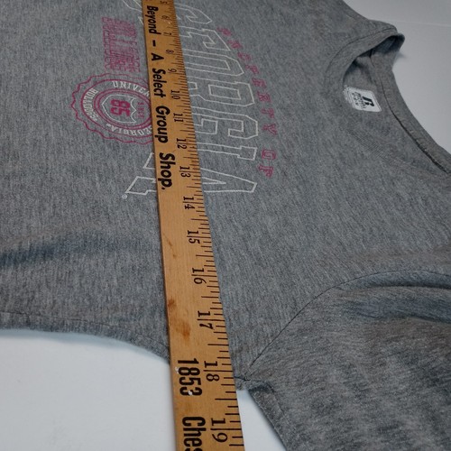 University of Georgia Bull Dogs T Shirts Ladies Size Medium Long Sleeve Gray - Picture 6 of 6