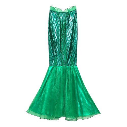 UWomen's Sequins Fish Scale Mermaid Cospaly Costume Sequin Shiny Vest Hip Skirt - Picture 21 of 81