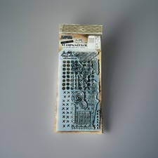 New Tim Holtz Stamps  Stencil Set THMM114 Mixed Media Stampers Anonymous