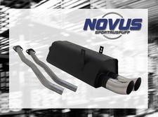 NOVUS Sportauspuff Gruppe N ESD 2x 76 mm Renn-Look für 3er BMW E36 325i