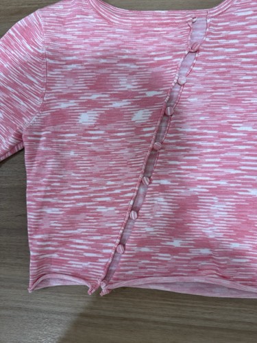 GLASSONS Pink Glassons button up crop top #croptop Size S: - Picture 3 of 7