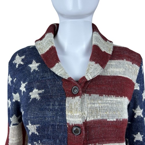 Ralph Lauren Denim & Supply amerikanische Flagge Strick Pullover Cardigan Größe Small USA - Bild 6 von 18