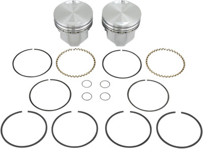 KB PERFORMANCE Piston Kit - 3.498'' +0.020'' - 8.6:1 CR - 80'' Evolution Big Twin