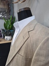      Vtg Austin Reed Mens Wool Sports Coat 41R Cream Multi USA 2 Button