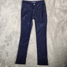 Rock Republic Navy Blue Berlin Corduroy Slim Pants Women's Size 6 ALTERED WAIST