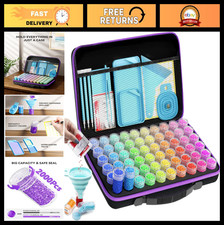 60 Slots Diamond Art Storage Container, Portable Bead Organizer for Painting Kit