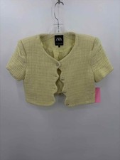 Giacca Zara gialla taglia small usata con bottoni ritagliati