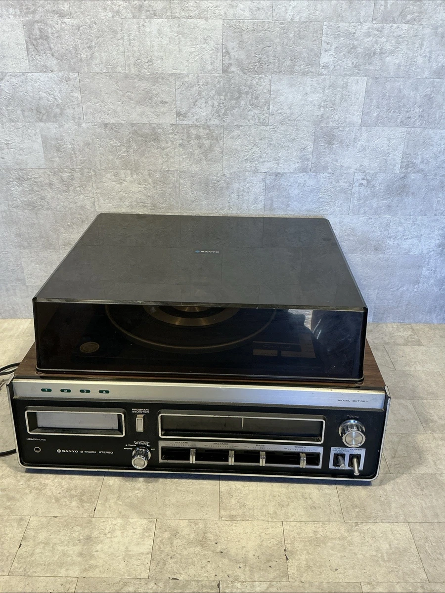 Sanyo DXT 5211 Stereo System Turntable Cassette Radio 70s Fully