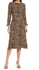 Reformation Port Dress in Leopard Blot