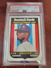 1989 Baseball Card Magazine Repli-Cards #63 Ken Griffey Jr PSA 9 Hand Cut Rare