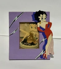 Vintage 1996 KSF Betty Boop Mini Picture Frame 2”x1.5” Photo
